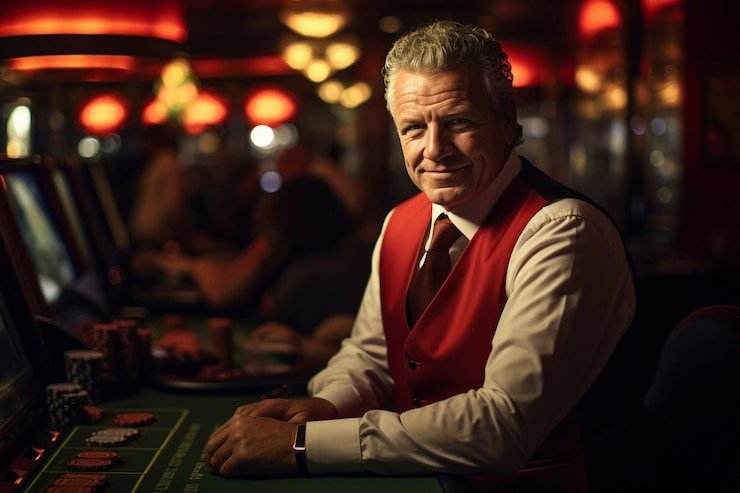 Tampilan meja Bandar Poker dealer langsung di aplikasi hopeng